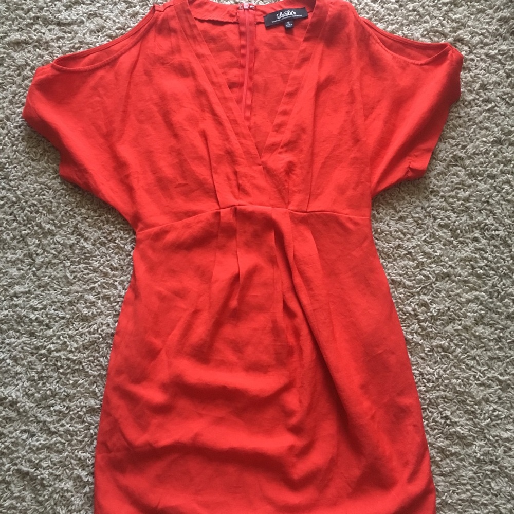 Red Lulus dress